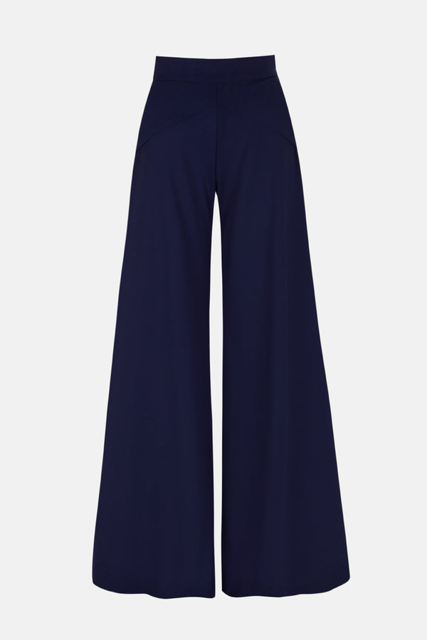 Pantalón azul palazzo