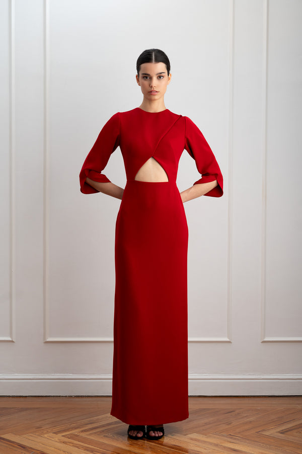 Vestido rojo cut out