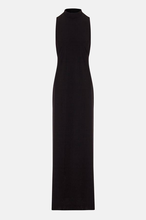 Vestido negro cuello halter